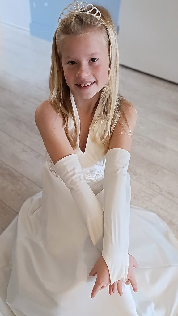 Een middag stralen in een trouwjurk