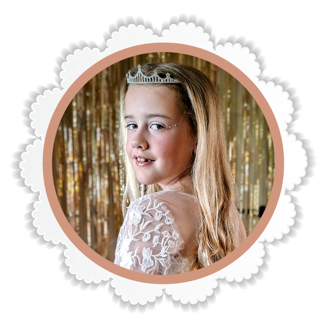 Een kinderfeestje vol glitter, glamour en bruidsjurken passen voor de lol!